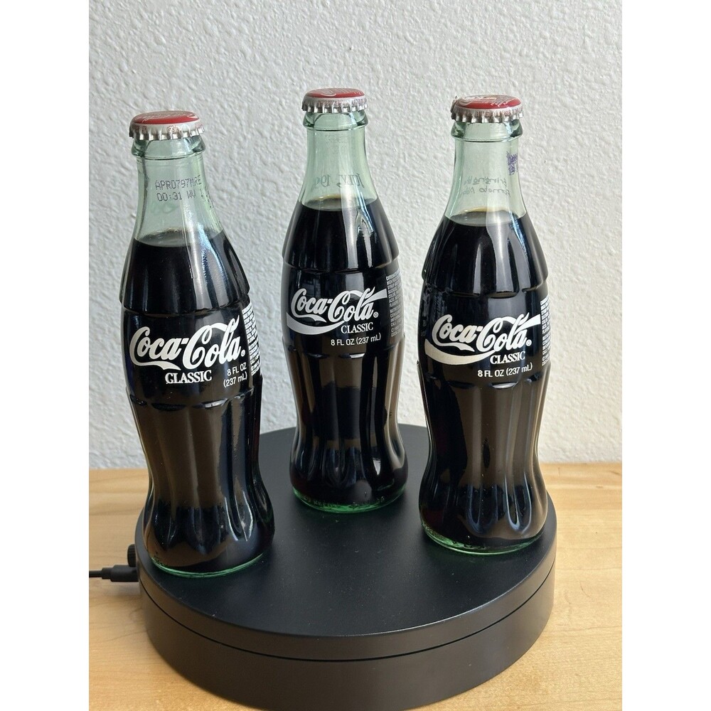 Vintage Coca-Cola Classic Atlanta 1996 Olympic Glass Bottles Lot of 3 Sealed NOS